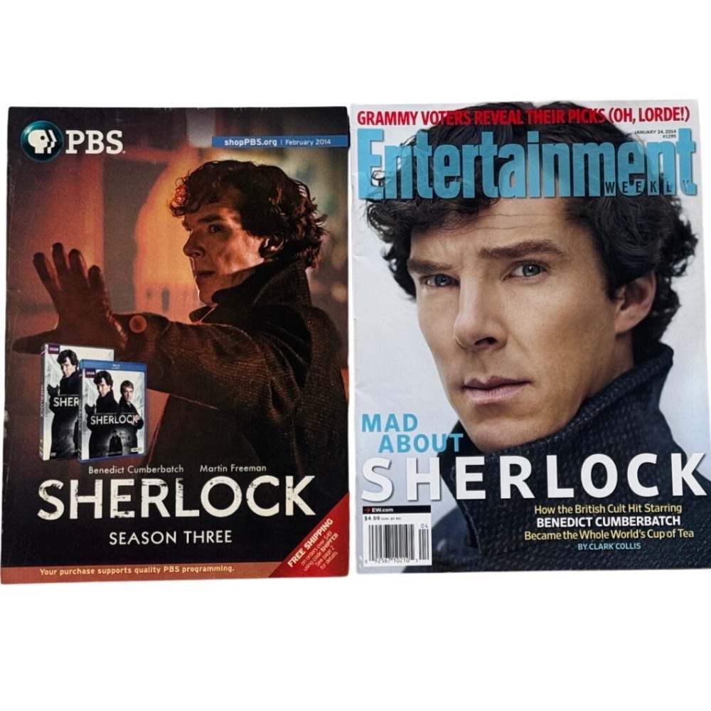 Entertainment Weekly Sherlock Benedict Cumberbatch PBS Catalog Bundle 2014
